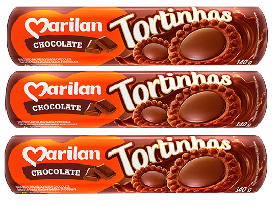 Marilan Tortinhas Chocolate (3x140g)